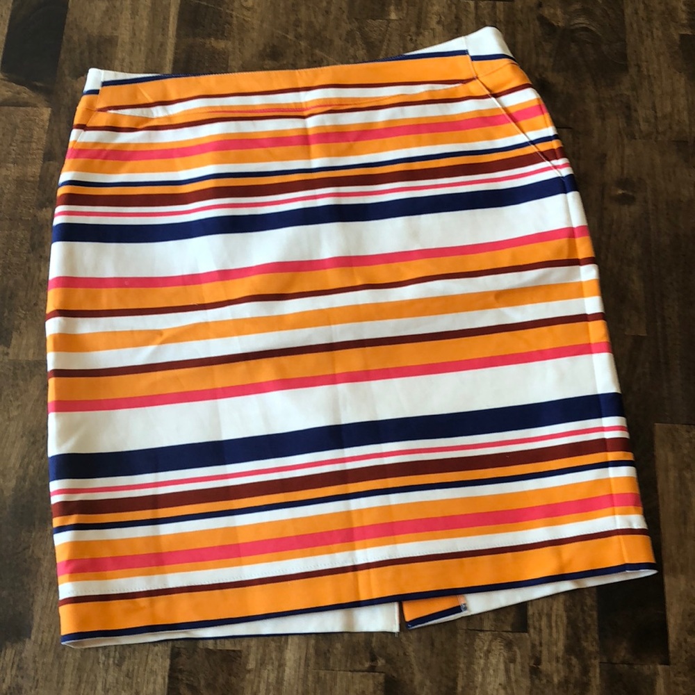 Striped pencil skirt with pockets size 10